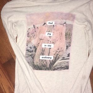 Long sleeve girls shirt with saying from Old Navy